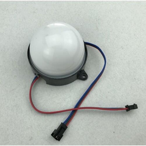 80mm diameter;DC24V;WS2811 IC;IP68;addressable;2.88W(12LEDs);RGB full color;milky cover;led pixel module;with 3pin JST connector