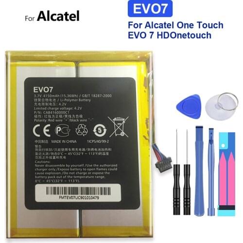 Tablet Battery For Alcatel One Touch EVO 7 HD / Onetouch EVO7 4150mAh EVO7 with Track Code