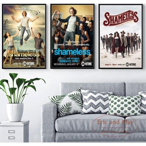 Shameless Hot TV Series Show New Season Art Painting Vintage Canvas Poster Wall Home Decor