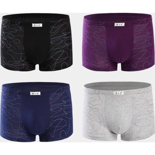 Boxer Shorts Underpants man Mens Panties Men Boxer Underwear Cotton for Male Couple Sexy Set Calecon Large Size Lot Soft