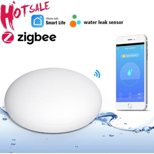 WiFi Smart ZigBee Water Leakage Sensor ZigBee Water Alarm Compatible With ZigBee Smart / Smart Life APP Easy Installation