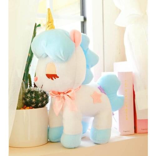 2018 Dream Girl Series Unicorn animal Doll 40cm and 48cm plush soft toy for children birthday gift warm Home Decoration