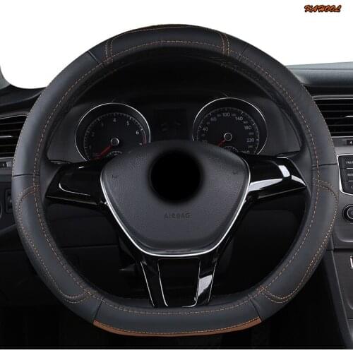 KAHOOL Leather Car Steering Wheel Cover For Luxgen U7 U5 U6 M7 V7 S5 S6
