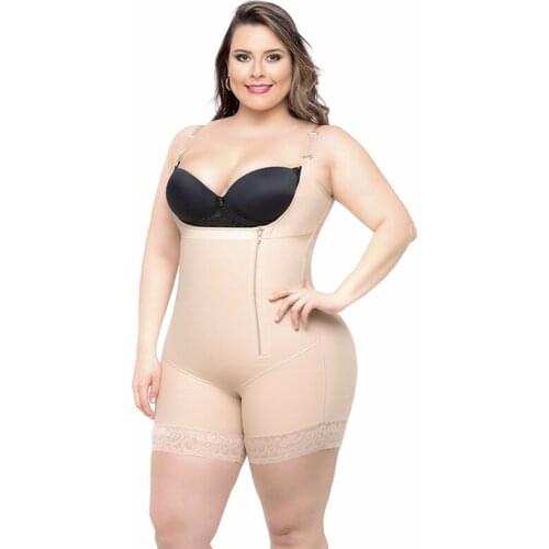 Women Seamless Butt Lifter Full Body Corset Panty Zip Up Waist Trainer Girdle Ladies Tummy Tucker Shapewear Sculpting Bodysuit