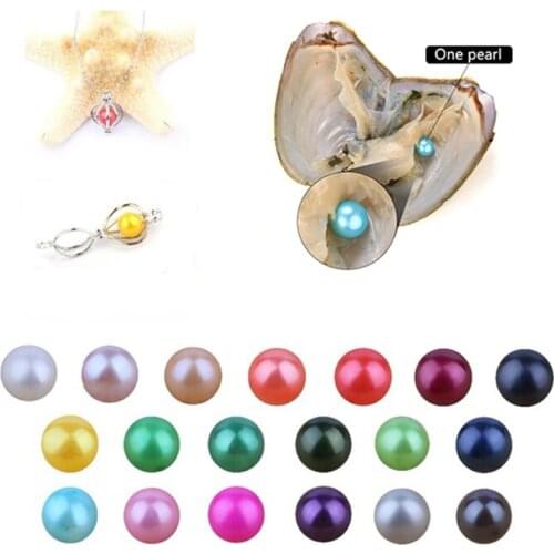 2018 DIY 6-7mm Akoya Freshwater Round Pearls oyster Loose Beads Cultured Fresh Oyster Pearl Mussel Farm Supply 30pcs/lot