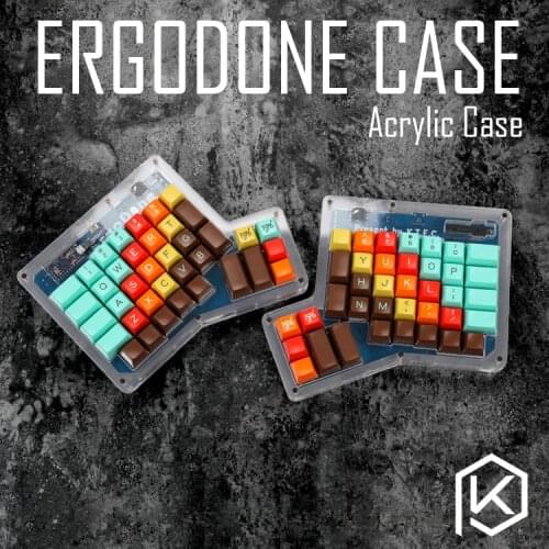 Layered Acrylic Case for ergodone custom keyboard ergo case Ergonomic Keyboard Kit acrylic plate for ergo ergodone