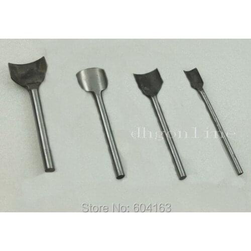 One set Leathercraft Strap English Semi Pointed Belt Point Leather End Punch Craft Tools 10mm, 20mm, 25mm, 30mm