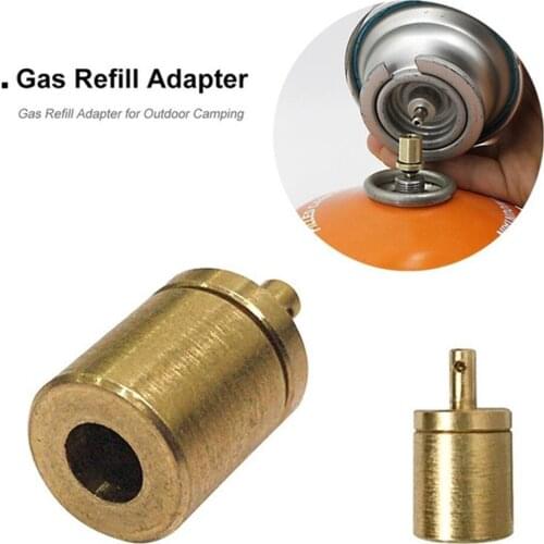 Portable Inflate Butane Canister Tank Accessories Hiking Camping Gas Cylinder Refill Adapter Stove Adaptor Gas Refill