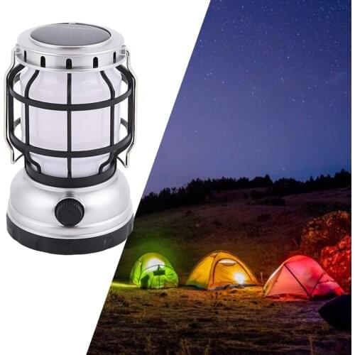 Portable Solar Outdoor Camping Lantern USB Rechargeable Patio ing Lamp