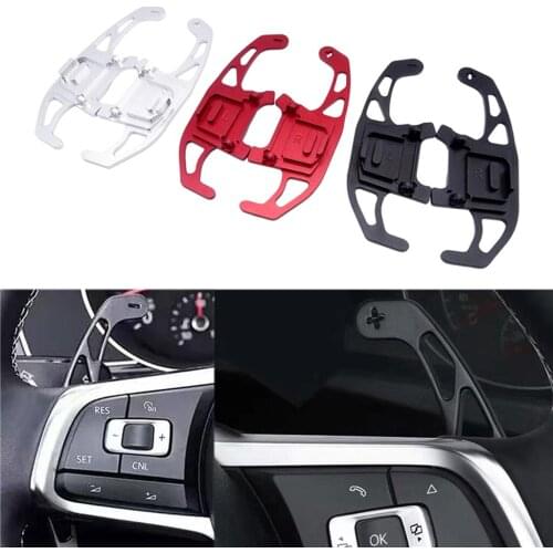 Steering Wheel Shift Paddle Shifter Extension For Golf 7 R-line15-19 Silver