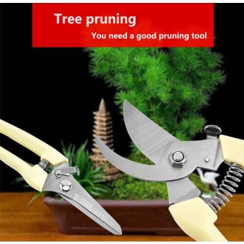 17cm Pruner Tree Cutter Gardening Pruning Shear Scissor Stainless Steel Cutting Tools Set Home Tools