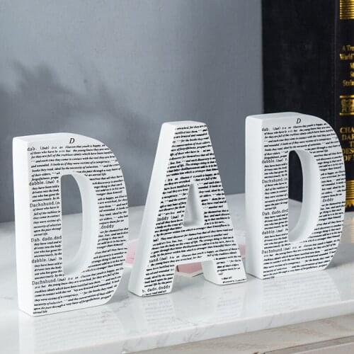 Letter Ornaments Simple Home Soft Decoration Model Room Jewelry Crafts Home Decoration Bookshelf Decoration Creative Crafts