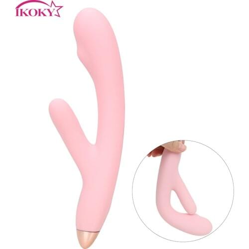 IKOKY 8 Speeds USB Charger Vibrator Clitoral Stimulator Female Masturbator Dildo Sex Toys for WomanVaginal Massager
