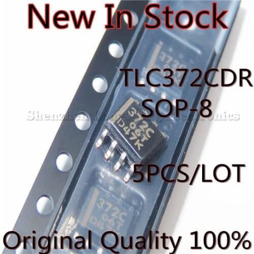 5PCS/LOT TLC372CDR TLC372CD TLC372C 372C SOP-8 Linear Comparator Chip
