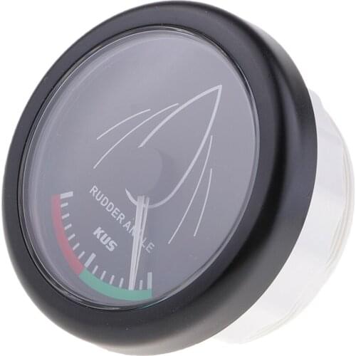 52mm Waterproof Rudder Angle Gauges 9-32V Marine Rudder Angle Meters with Mating Sensor,1 Set