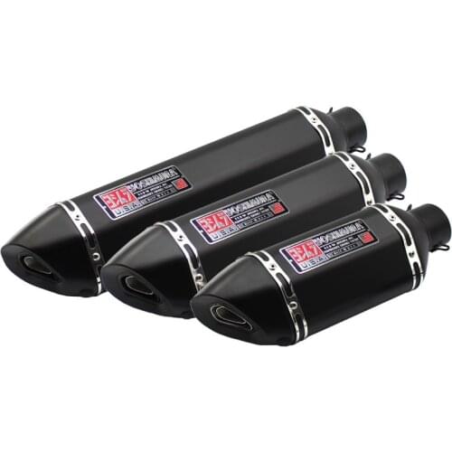 570mm/470mm/370mm Inlet 51mm 61mm Motorcycle Exhaust Pipe Yoshimura Motorbike Pitbike Scooters Muffler DB Killer Universal