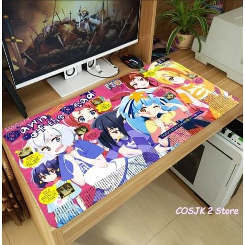 Anime ZOMBIE LAND SAGA Minamoto Sakura Nikaidou Saki Mouse Pad Thicken Laptop Game Large Desk Keyboard Pad Mice Mat Playmat Gift