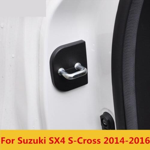 Car Waterproof Door Lock Protective Cover Waterproof and rustproof car styling Interior For Suzuki SX4 S-Cross 2014-2016