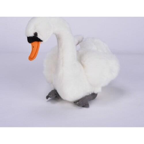 About 29cm white goose plush toy cute swan soft doll baby toy birthday gift w2809