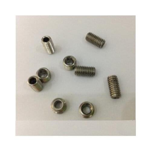 2pcs M14 Allen hollow screws hex socket through hole set screw valve core bolts stainless steel bolt 6mm aperture 12mm-20mm long