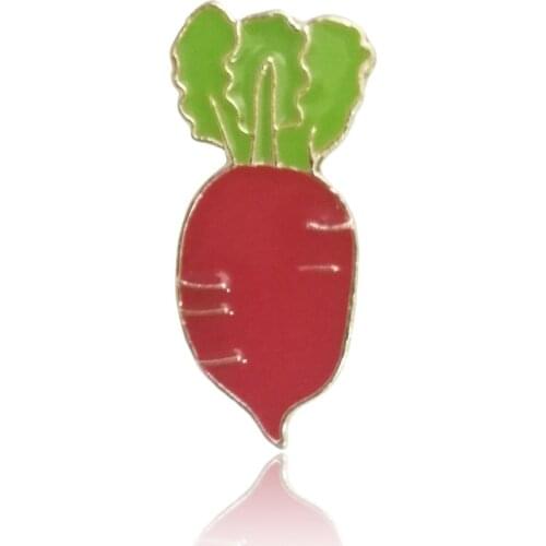 Anti-glare Buckle Brooch Alloy Carrot Lapel Pins Neckline Brooch Fixed Clothes Decorative Enamel Pin Gift For Friends