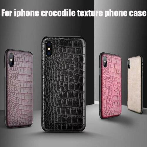 Crocodile Skin Cover Case For iPhone 11 Pro Max 12 Mini 8 Plus 7 6 SE 2020 Luxury Leather Case For iPhone XS Max X XR Hard Cover
