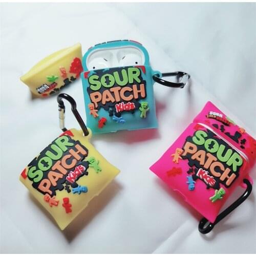 Sour Patch Kids Colorful villain sour candy Earphone Case For AirPods 1 2 3 Pro Wireless bluetooth headset headphone Accessories