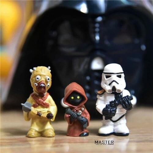 24piece 3-4cm Star Wars Stormtrooper Jawa Tusken Raider TOYS Star wars collection figures toys