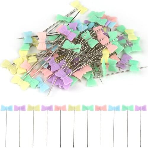 Imzay Colorful Positioning Needles Head Safety Pin Craft Dressmaking Straight Sewing Needle Pins Garment Accessory DIY Handmade