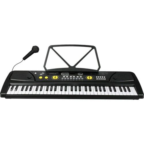 Piano Keyboard 61 Key Kids Music Instrument Karaoke Kids Piano Keyboard Digital Electronic Pianos for Christmas Beginners
