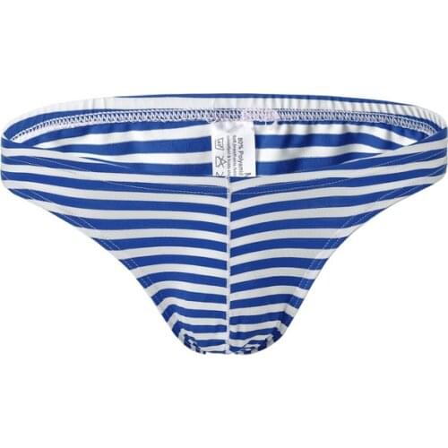 Sexy Striped String Bikini Briefs Mens Bikini Gay Underwear Male Underpants Men Underwear Briefs Cuecas Low Rise Mens Panties