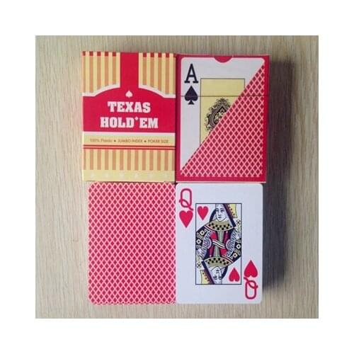 2 Sets/Lot Classic porker card set Texas poker cards Plastic playing cards Waterproof Frost poker star Board games Yernea