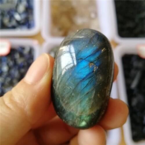 1 pc 30-50g Natural Colorful Labradorite Crystal Original Moonstone Natural Stones Ornament Moonstone