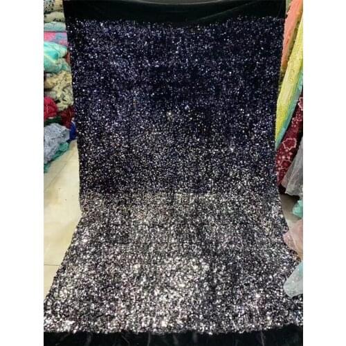 Nigerian lace fabric embroidered African sequined lace fabric bride 2021 high-quality French tulle lace fabric H36451