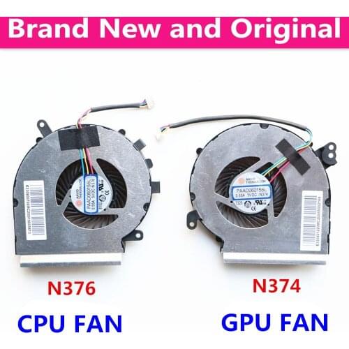 PAAD06015SL -N376 & N374 For Msi GE62MVR GE72MVR MS-16JC MS-169C Laptop Cpu Cooling Fan Cooler Notebook PC
