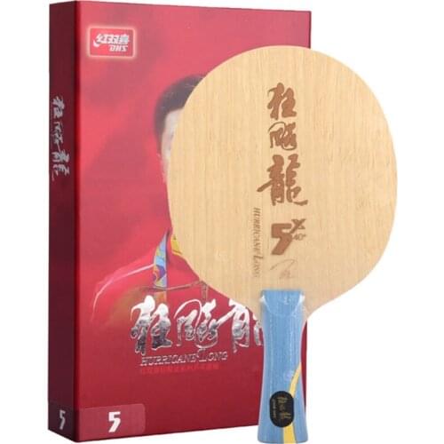DHS Hurricane Long 5 / Long 5x racket table tennis blade shipping with original box Original Arylate Carbon ping pong bat paddle