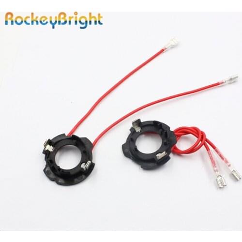 Rockeybright h7 led clip retainer adapter bulb holder for VW GOLF 5 car LED headlight H7 LED base socket for VW GOLF 5 old Jetta