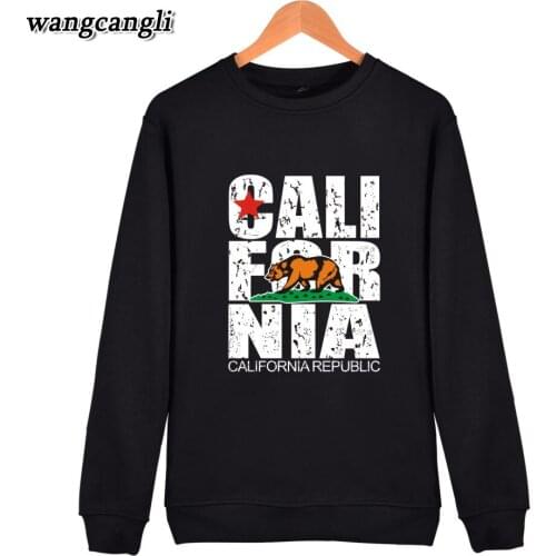 CALIFORNIA REPUBLIC Printed Sweatshirts women men USA California Flag winter Hoodies sweatshirt Plus Size Casual tracksuit tops