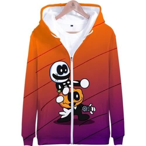 Video Game Friday Night Funkin 3D Unisex Zipper Hoodie Sweatshirt Women/Men Long Sleeve Casual Streetwear Plus Size Clothes