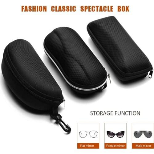 1Pc Portable Sunglasses Protector Travel Pack Pouch Glasses Case Outdoor Hard Zipper Eye Glasses Protective Box Bag