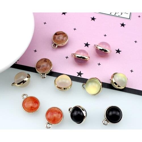 10pcs Korean Vintage Earrings Literary Beads Earrings For Women Pendant Necklace Bracelet Material Diy Jewelry Accessories