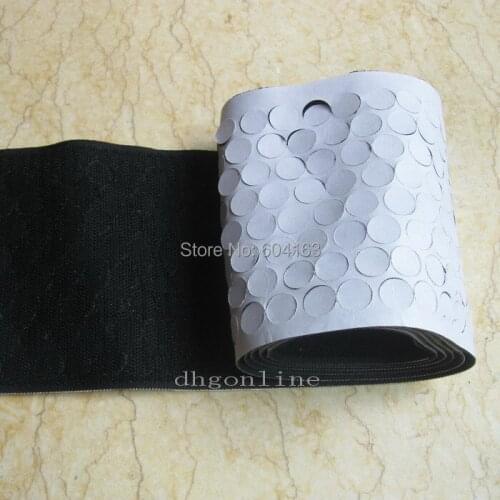 1000 PCS 1/2" 12mm Coin Self adhesive Dot Black