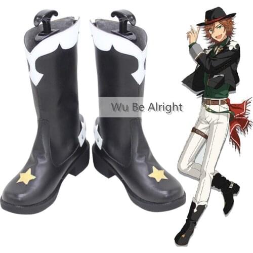 Ensemble Stars Mikejima Madara Anime Cosplay Shoes Boots Halloween Carnival Party Accessories Customer Size Made