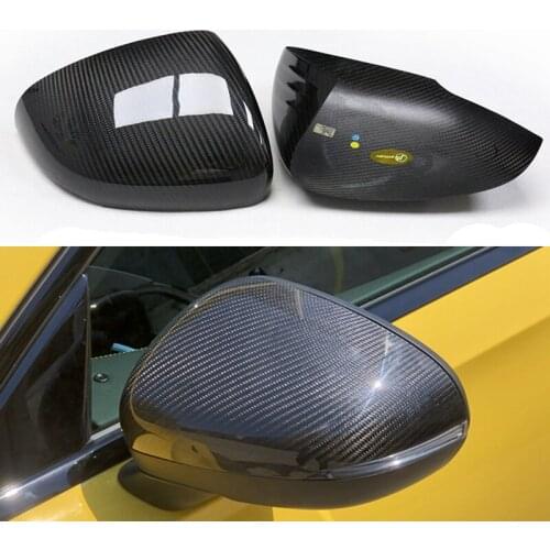 For Mercedes Benz AMG A35 A45 CLA W177 A200 W118 C118 CLA200 CLA260 2020+ Paste Real Carbon Fiber Mirror Cover Cap