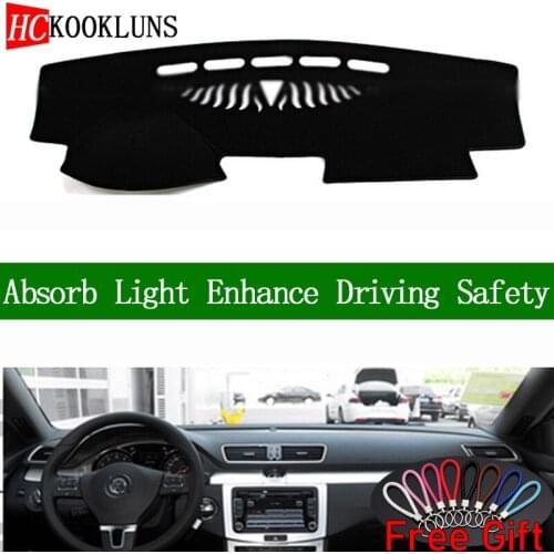 For Volkswagen CC 2009 2010 2011-2018 Dashboard Cover Sun Shade Non-slip Dash Mat Pad Carpet Car Stickers Interior Accessories