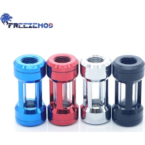 FREEZEMOD Dual Inner Copper Water Flow Valve Composite Version Large Visible Area Double Internal Tooth Stop Valve Water Cooler