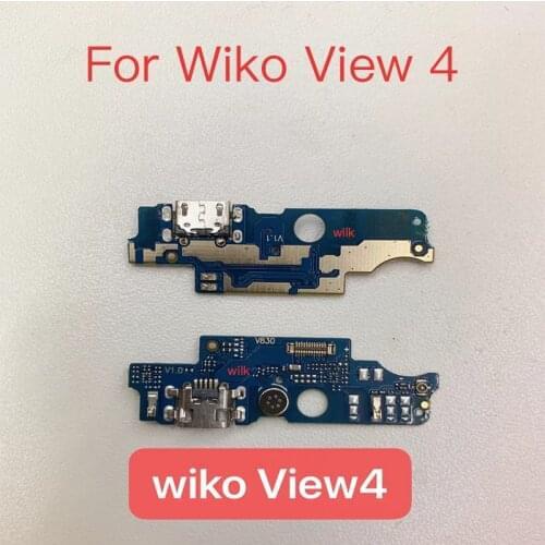 New Flex Charger For Wiko View 4 USB Charging Port Connector Charge Dock MIC Microphone Board Flex Cable