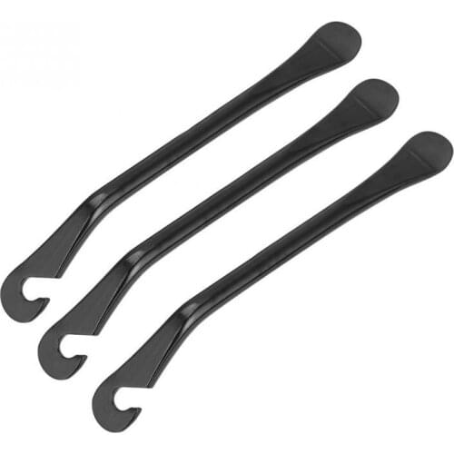 3pcs Bike Tire Levers Bicycle Tyre Tire Lever Tire Pry Bar Hardened Carbon Steel Bike Wheel Repair Tool with Anti-slip Curves