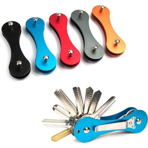 EDC outdoor equipment multifunctional double open aluminum alloy key clip
