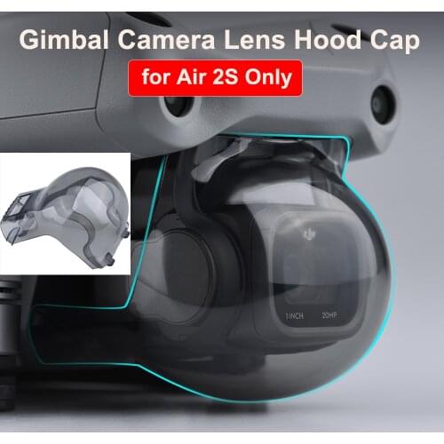 For DJI Air 2S Lens Cap Drone Camera Gimbal Lens Hood Cap Protector Dust-proof Cover Transport Holder Stabilizer Accessories
